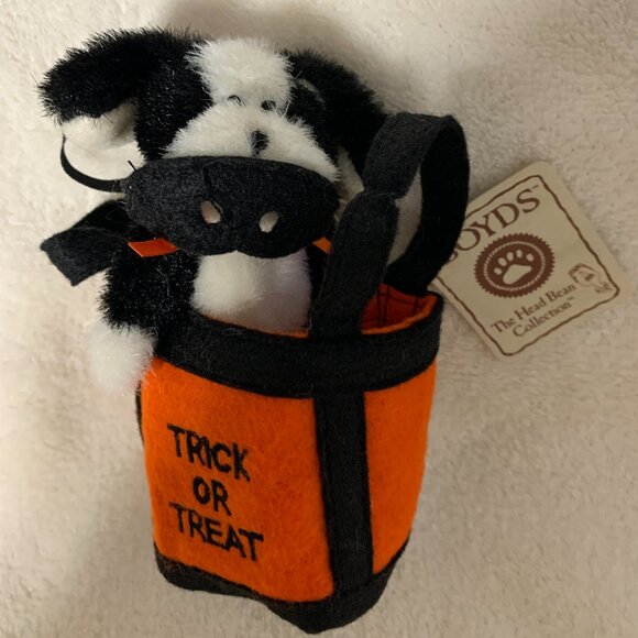 Boyds Bears - Mini Trick or Treat Bag/Dog with Mask - Picture 1 of 2